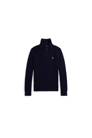 폴로 랄프 로렌 리브 니트 울 코튼 스웨터 MNPOSWE16822310_BLUE-a