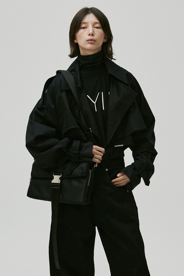 HYIIⁿ - 숄더/크로스백 - [Unisex] Hybrid Two Way Shoulder Bag Black