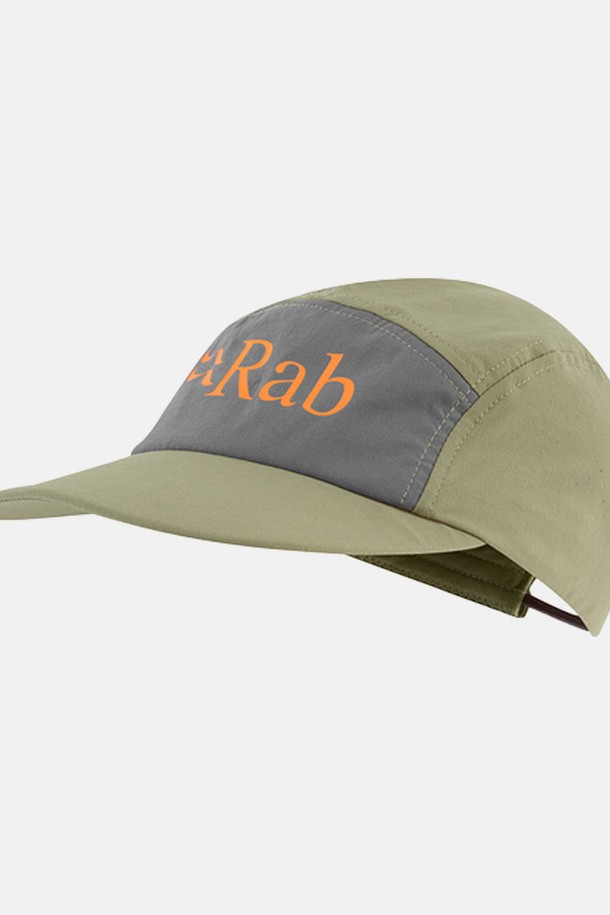 Rab - 모자 - Rab 탈루스 5 패널 캡 Light Khaki/Graphene