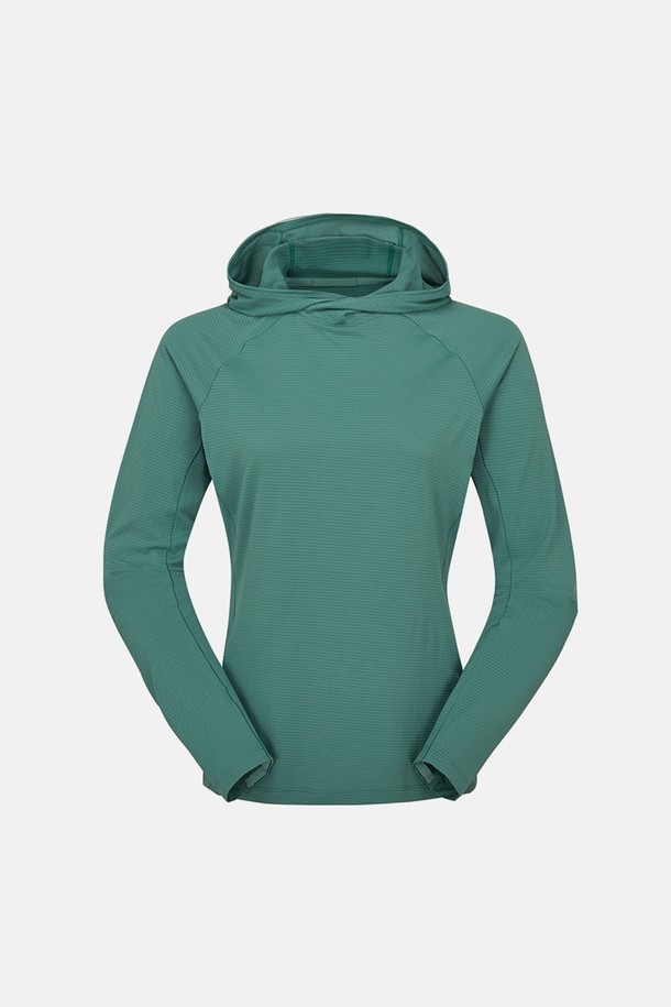 Rab(랍) 소닉 후디(여성) Eucalyptus는 하이킹, 등반, 베이스레이어 용도로 적합한 여성용 후디입니다. 슬림핏 디자인에 부드러운 촉감의 폴리에스터 및 리사이클 폴리에스터 소재를 사용하여 활동성과 편안함을 제공합니다. Eucalyptus(유칼립투스) 컬러와 그린 컬러를 포함한 다양한 색상 옵션으로 출시되었으며, 사계절 내내 활용 가능합니다. 썸루프, 겨드랑이 거싯 디자인, 플랫록 봉제, 마이크로 액티브 봉제 등의 특징을 갖춰 스포티한 스타일을 연출합니다. 속건, 경량, 신축성, 향균, 소취, 흡습 기능으로 쾌적한 착용감을 선사합니다.
