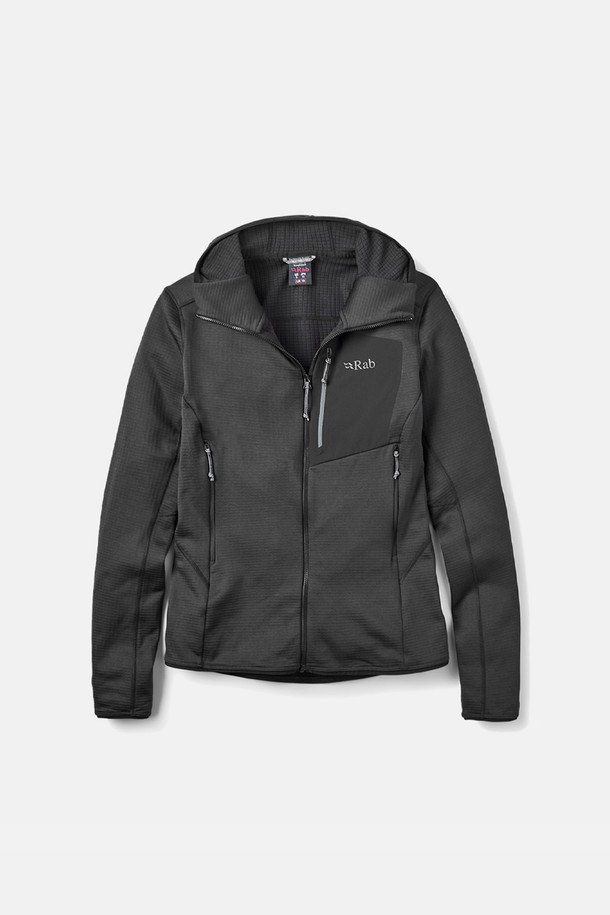 Rab(랍) 어센더 후디 (여) Black는 등산과 클라이밍에 적합한 여성용 후디입니다. 부드러운 플리스와 소프트쉘 소재를 사용하여 가을, 겨울철 보온성을 제공하며, 슬림핏으로 스포티한 스타일을 연출합니다. 블랙과 다크 피그 그린 두 가지 색상으로 출시되었으며, 얇은 두께에 신축성, 발수, 통기성 기능을 갖췄습니다. 헬멧 호환 후드, YKK VISLON 지퍼, 힙 기장, 플랫락 심실 처리 등 다양한 디테일이 돋보입니다. 가슴 포켓 1개와 핸드 포켓 2개가 있어 수납성을 높였습니다.
