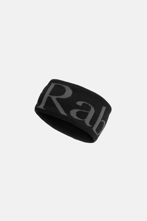 Rab 니트 로고 헤드밴드 Anthracite
