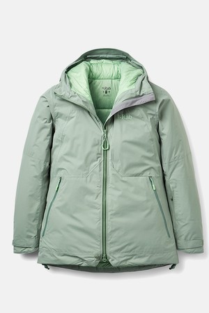 Rab 옵티컬 다운 자켓(여) Dark Fig Green