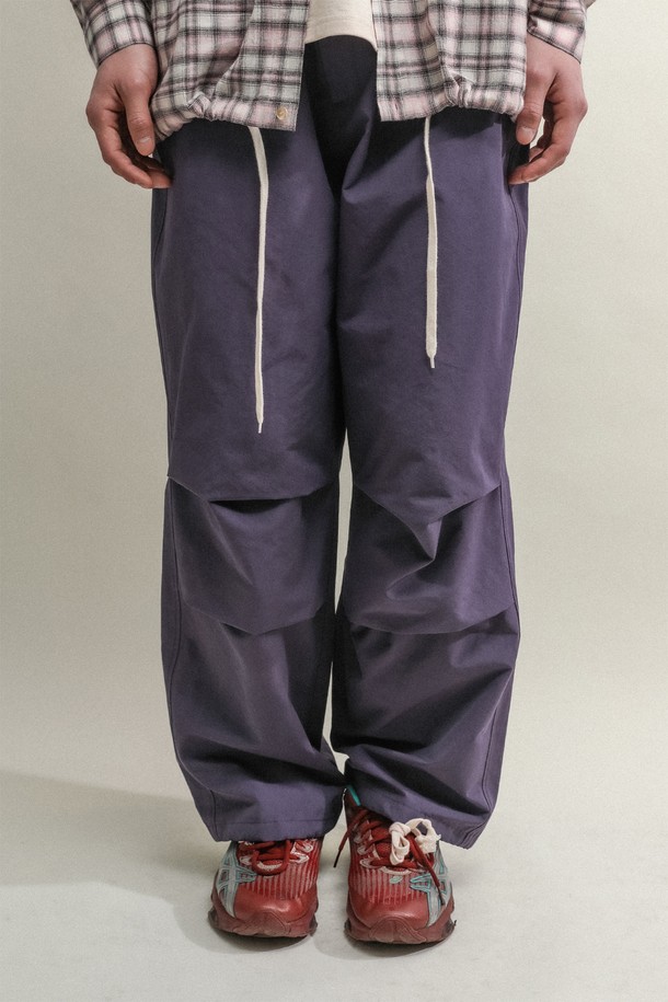 TOWTOWARCHIVE - 캐주얼팬츠 - PIPI PARACHUTE PANTS-DEEP PURPLE