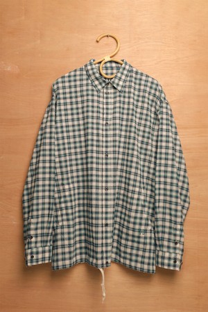 TARTAN POCKET SHIRKET(SHIRTS JACKET)-PERMANANT GREEN