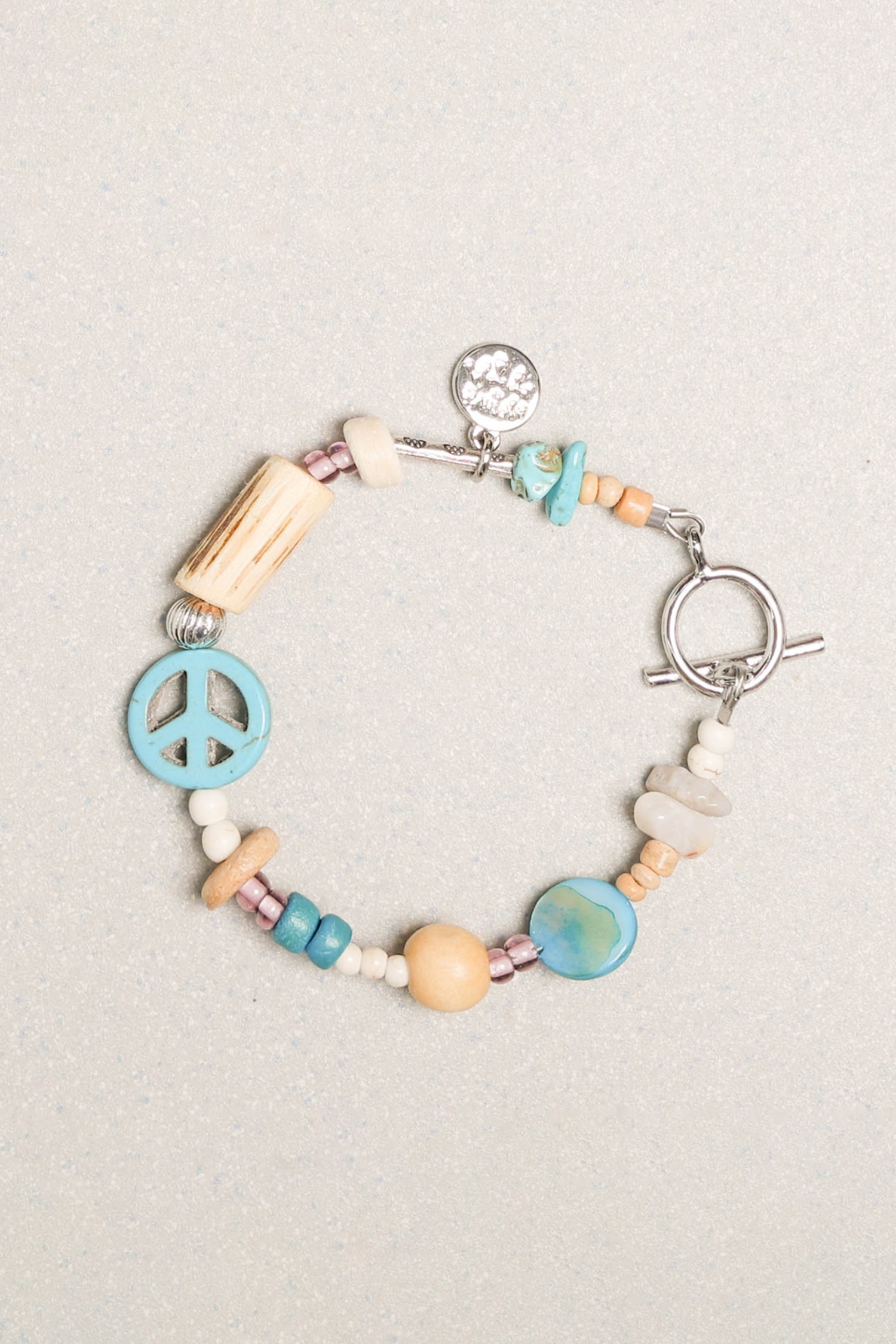 ブレスレット Towtow.archive Peacemark Symbol Turquoise PEACEMARK SYMBOL BRACELET-TURQUOISE : ARCHIVE-001 - towtow
