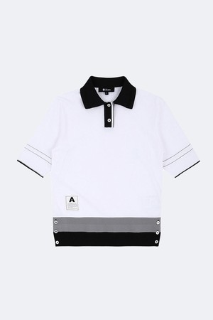 여성 클래식 니트 폴로셔츠_WHITE-a