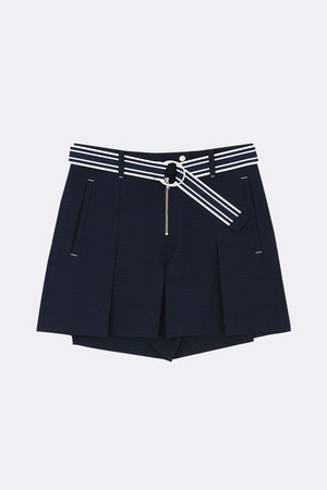 시어서커 벨티드 하프 팬츠_NAVY-a