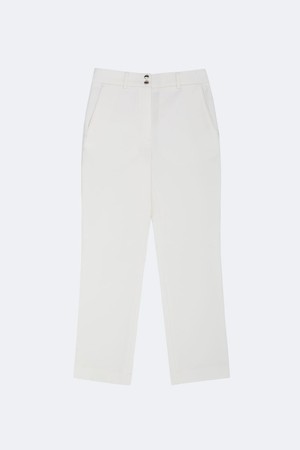 포켓 사이드라인 부츠컷 팬츠_WHITE-a