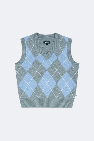 아가일 니트 베스트_GREY-a