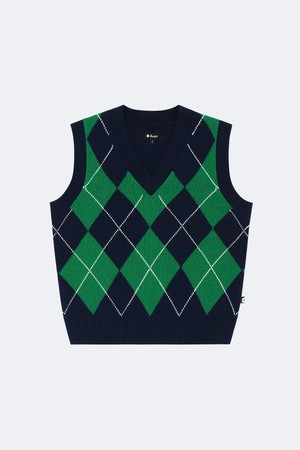 아가일 니트 베스트_NAVY-a