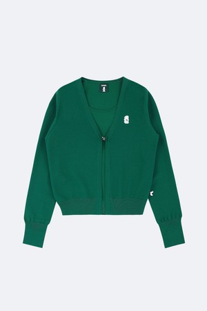 슬리브리스 니트 가디건 세트_GREEN-a