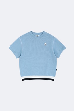 스티치 코튼 반소매 티셔츠_NOCOLOR-a