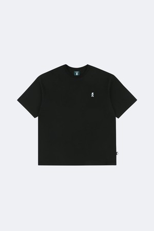 이븐베어 스몰 자수 티셔츠_BLACK-a