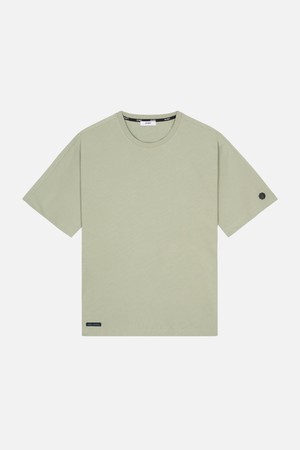 맨즈 에코폼 액티브 엠블럼 티_KHAKI-a