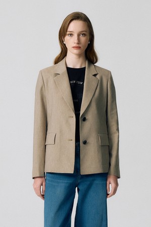 린넨 블랜디드 싱글 자켓 N5HM10