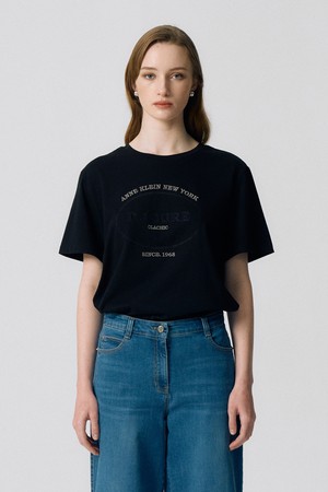 코튼 블랙 티셔츠 S5HM17