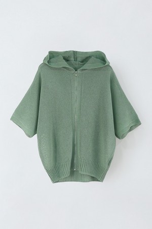 린넨 블랜디드 니트 후드 가디건 E5HM41