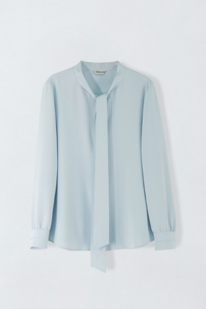 라운드 타이 블라우스 S5HM35