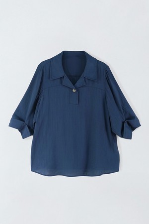 루즈핏 링클 블라우스 E5HM50