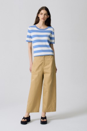 테이퍼드 절개 팬츠 S5HM70