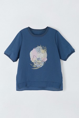 노방 플라워 티셔츠 E5HM57