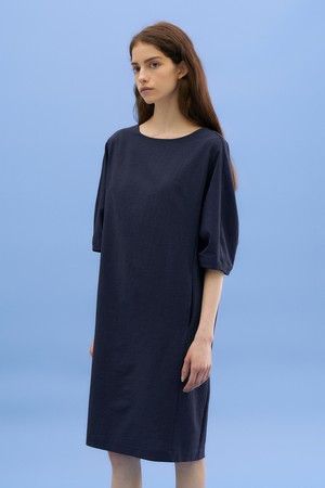 시어서커 라운드 원피스 S5HM83