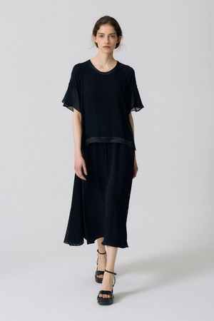 라인 테잎 블랙 드레스 N5HM48