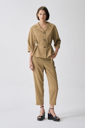 뷰 밴디드 테이퍼드 슬렉스 S5HM89