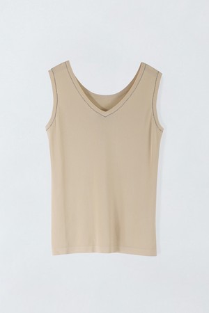 비즈 V넥 슬리브리스 니트S5HM101