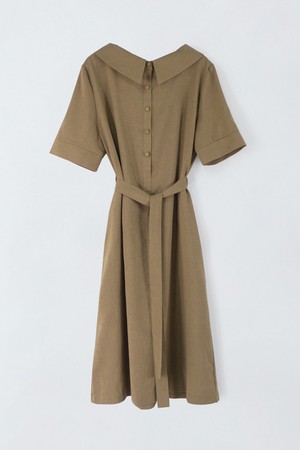 백 타이 카라 원피스 S5HF006