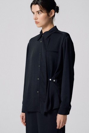 슬릿 카라 셔츠 O5HF011