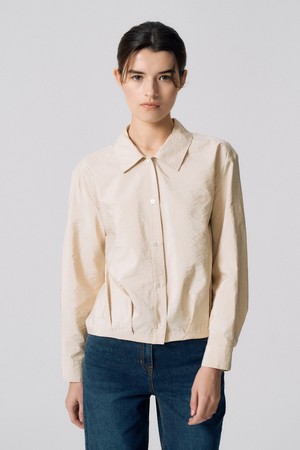 셔츠형 핀턱 블라우스 N5HF014