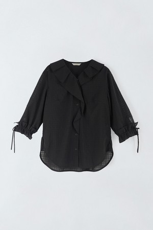 프릴 카라 블라우스 N5HF012