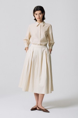 플리츠 스커트 N5HF020