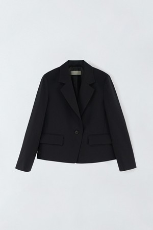 싱글 버튼 울 자켓 N5HF030