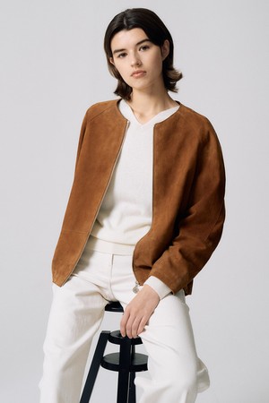 스웨이드 스트링 자켓 N5HF034