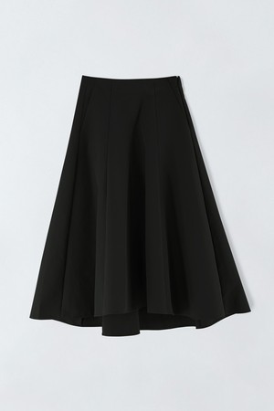 코튼 블랜디드 플레어 스커트 O5HW006