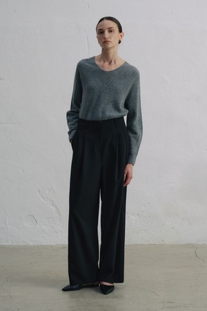 핀턱 와이드 슬렉스O5HW003