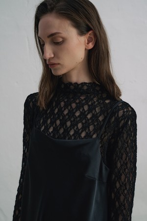 모크넥 레이스 티 블라우스 O5HW015