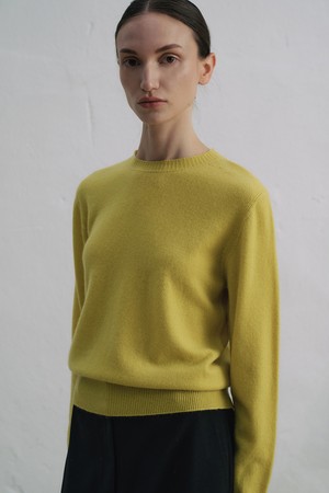 울캐시 라운드 니트 N5HW22