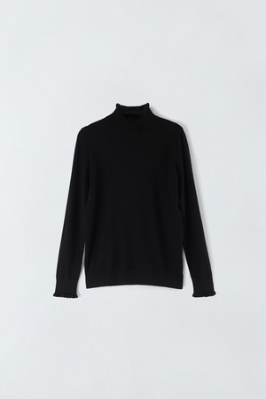 레귤러 핏 프릴 니트 E5HW016