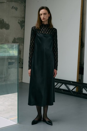 실키 슬리브리스 원피스 S5HW001