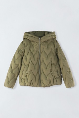 후드 덕다운 패딩 E5HW031