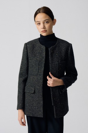 메탈 헤링본 자켓 N5HW31