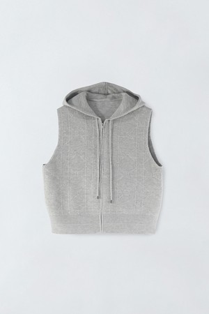 니트 후드 베스트 E5HW033