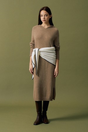 홀가 후드 원피스 S5HW038