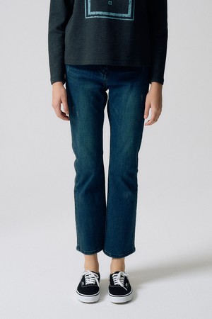 슬림핏 워싱 데님 E5HW044