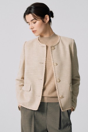 메탈 트위드 자켓N5HF02