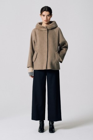 밍크 카라 히든 자켓 E5HW011